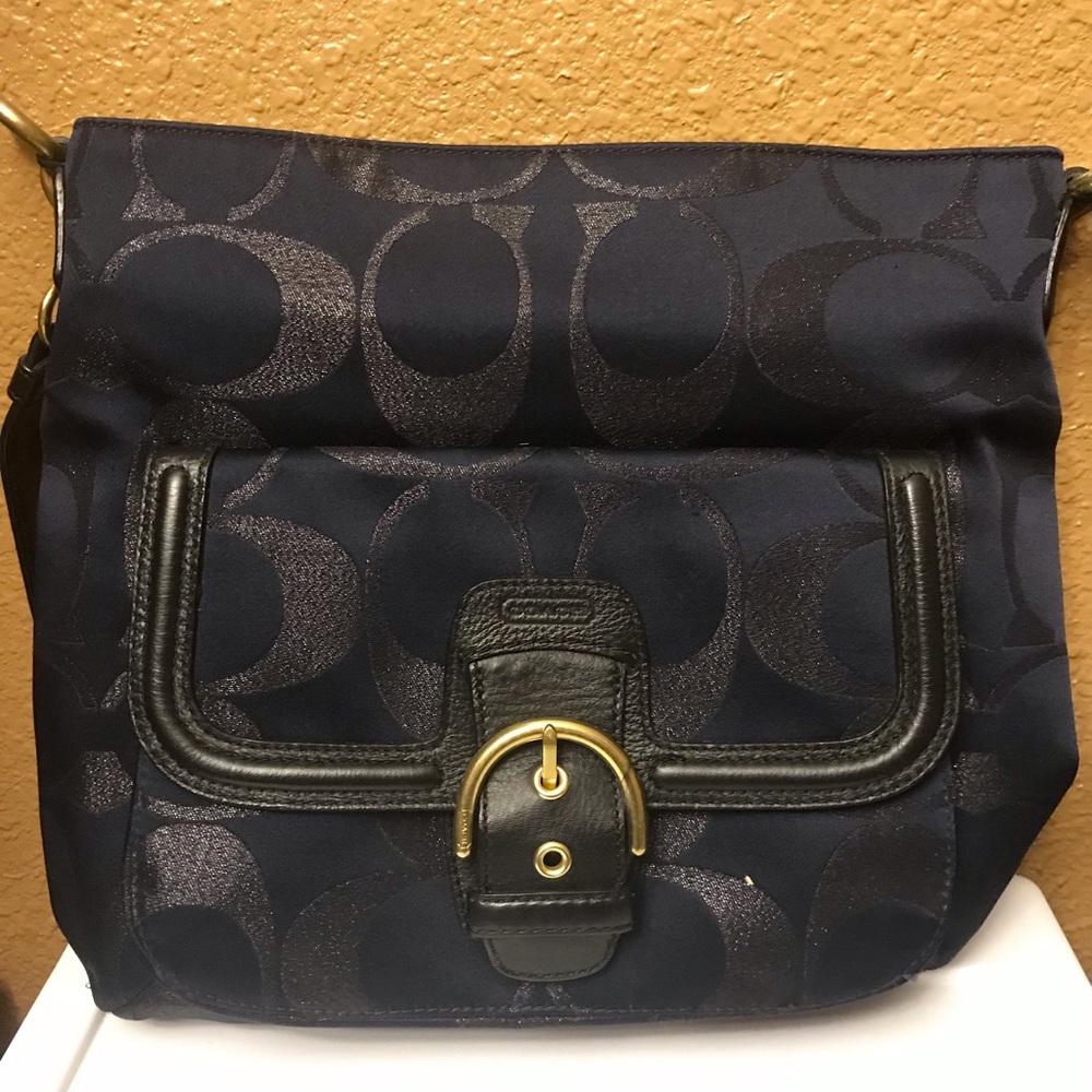 Navy Blue Coach purse
